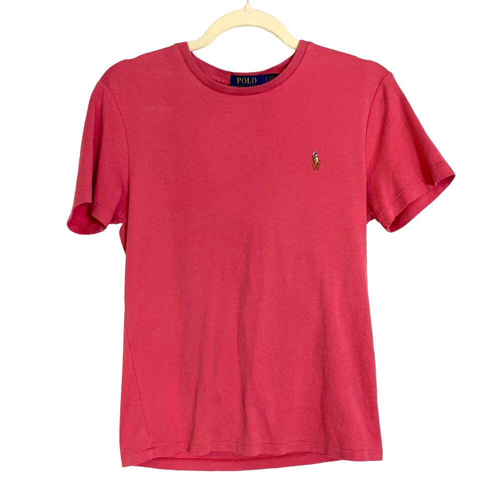 Polo Ralph Lauren Custom Slim Fit Pink Pony T-Shirt Women’s Small Cotton